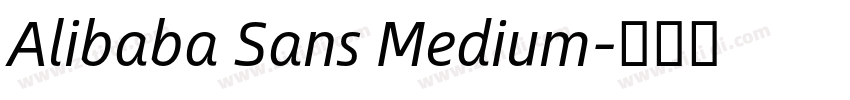 Alibaba Sans Medium字体转换